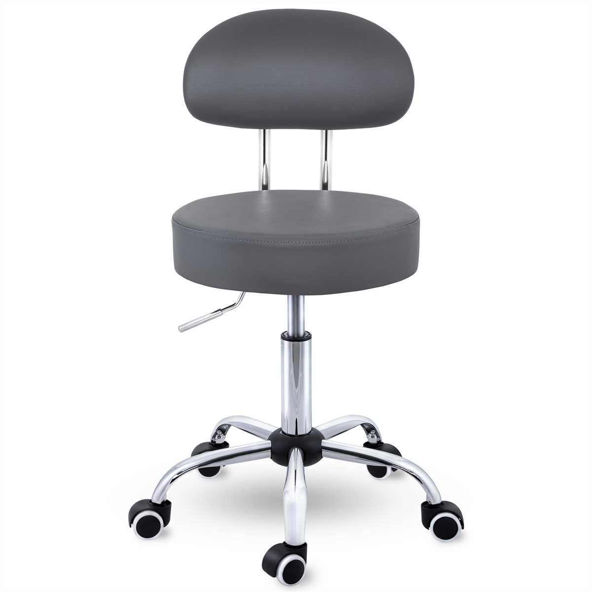 TRESKO Drehhocker Rollhocker mit Lehne, Arbeitshocker günstig online kaufen