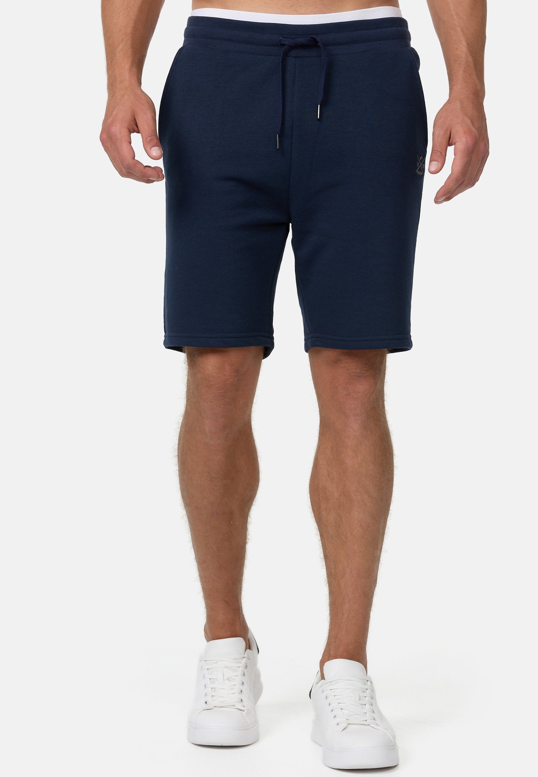 Indicode Sweatshorts Herren Eckerd Sweat Shorts Herrenshorts aus elastischer Baumwoll-Qualität