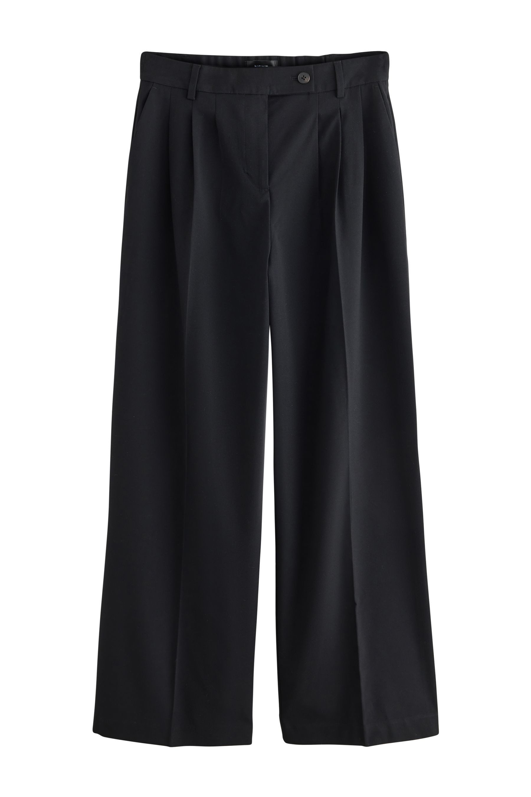 Next Anzughose Tailored Fit Hose mit weitem Bein, Kurzgröße (1-tlg)