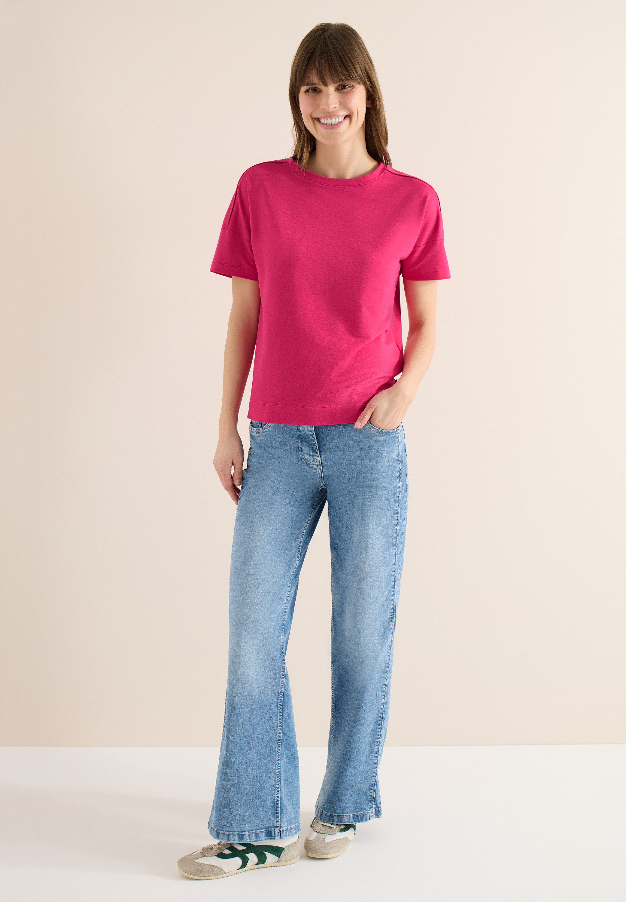 CECIL T-Shirt im soften Baumwoll-Mix