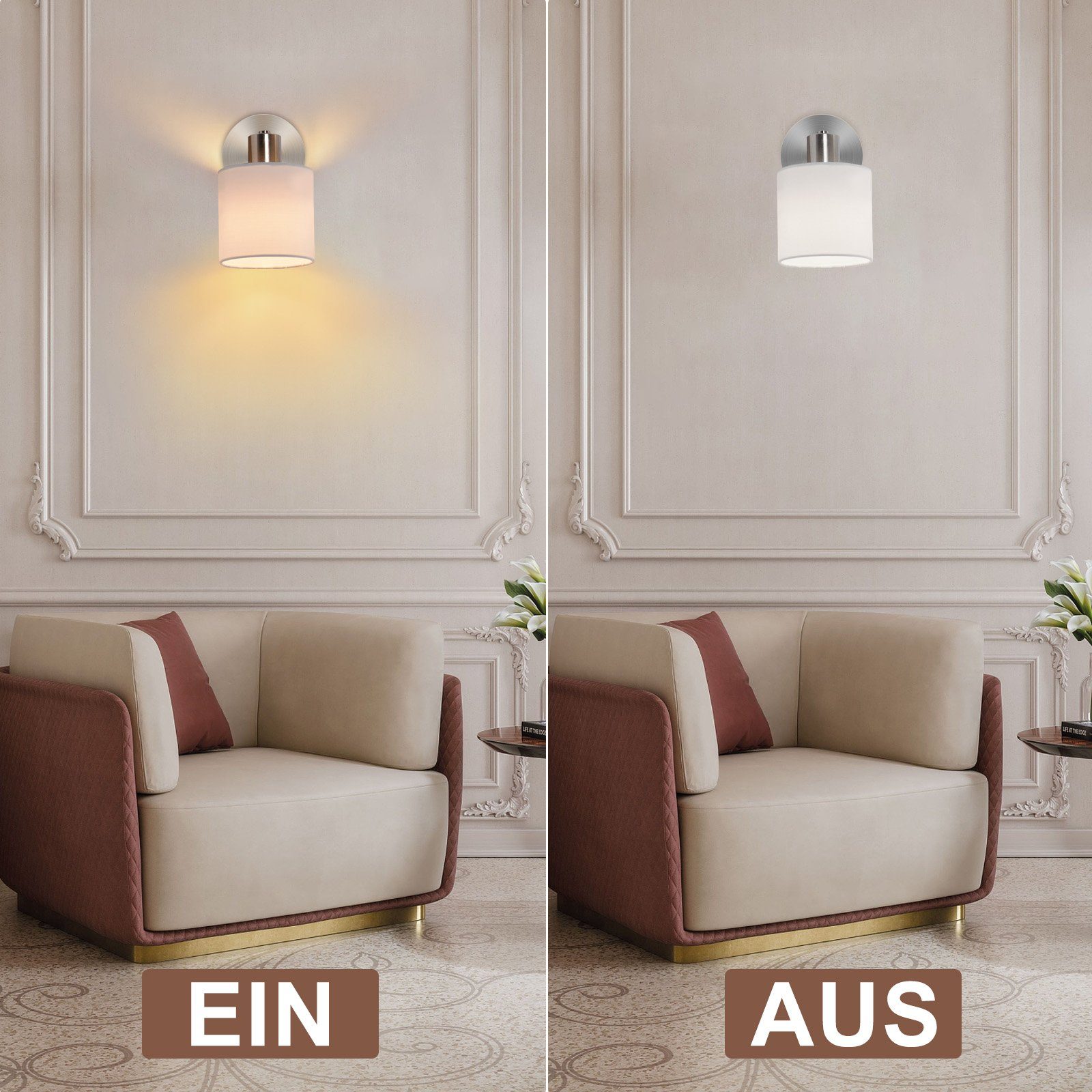 Nettlife Deckenstrahler 1/2/3/4 Flammig Vintage Holz Schwarz E14 Schwenkbar Deckenleuchte, Schwenkbar 350°, LED wechselbar, Wohnzimmer Schlafzimmer Küche Flur