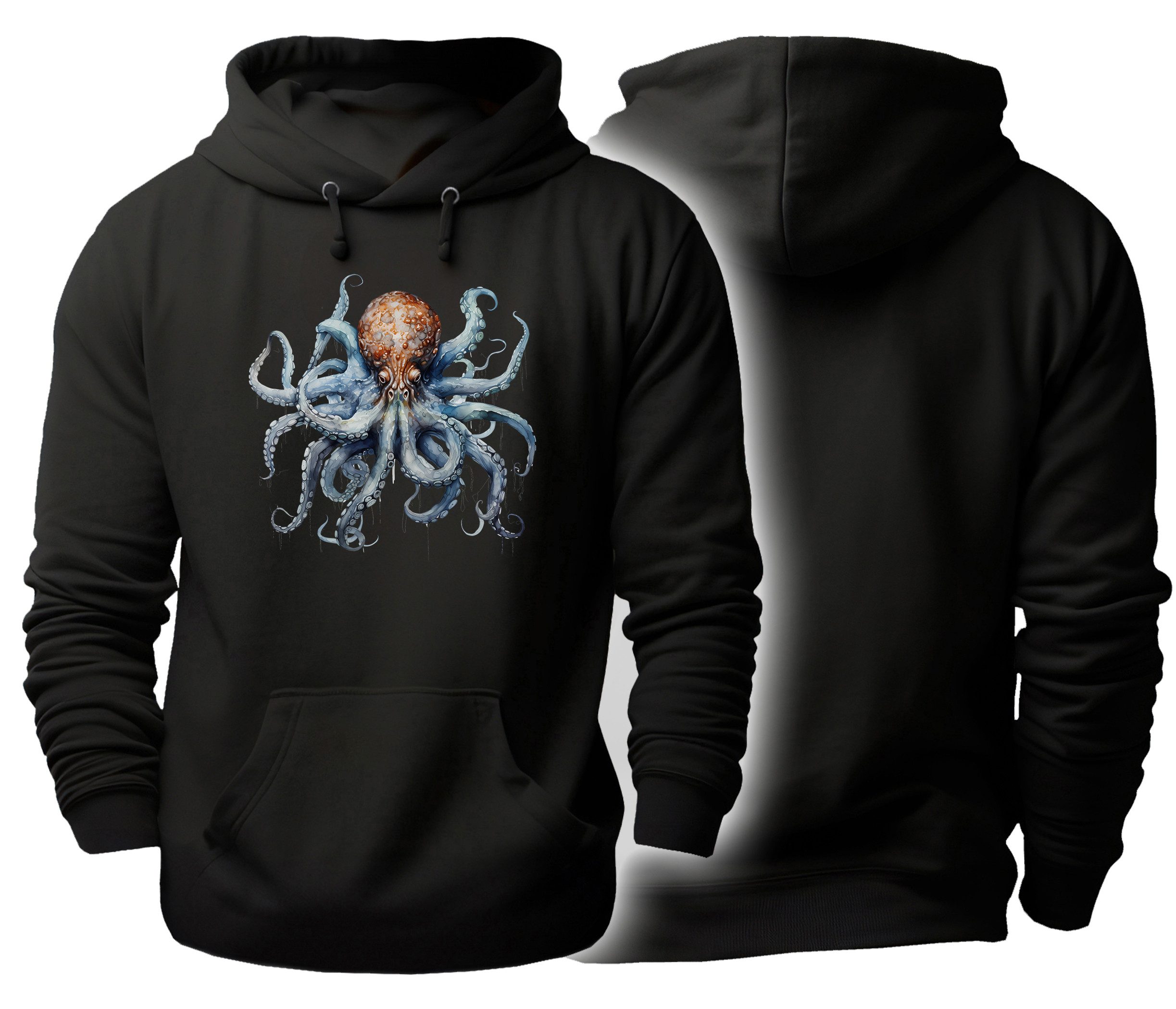 Hoodie Halloween Kapuzen Pulli - Oktopus