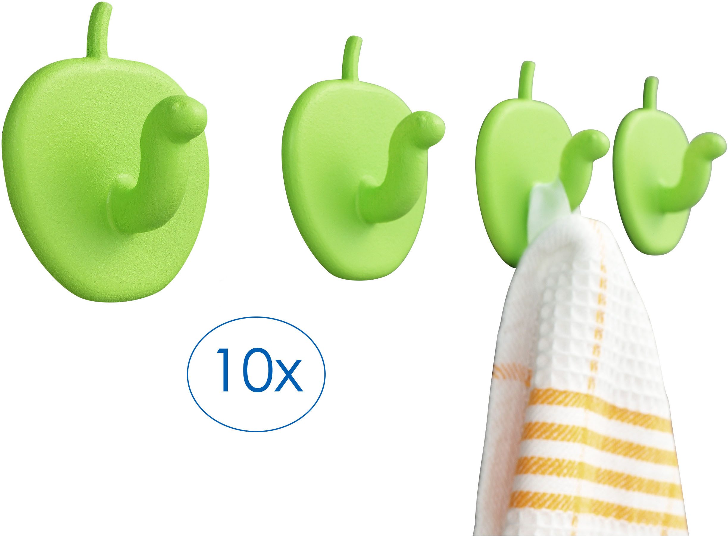 Ruco Klebehaken Handtuchhaken, 10er Set, Badezimmer, günstig online kaufen