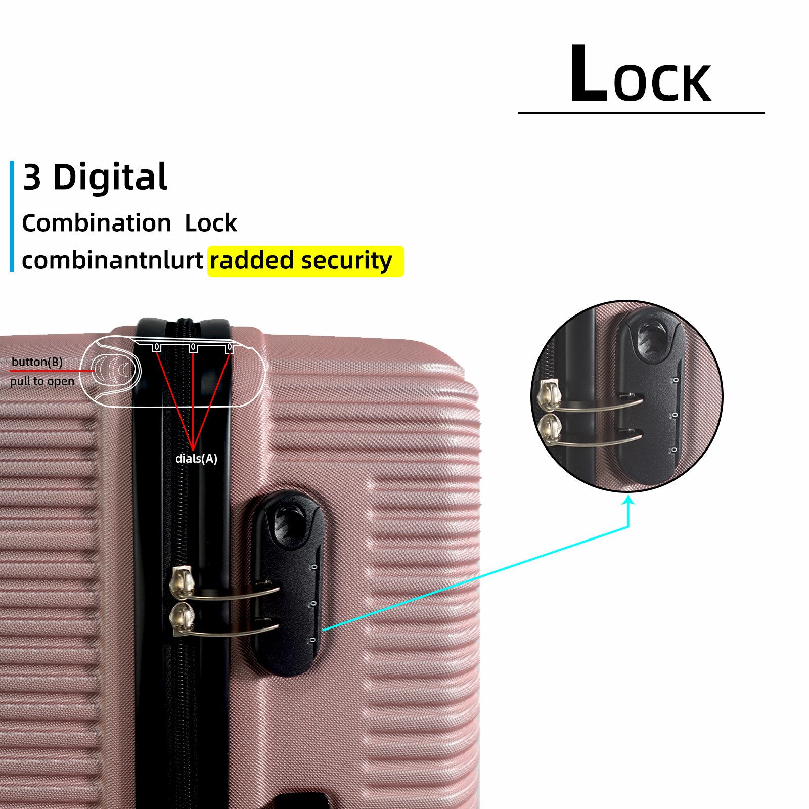 NEWCOM Hartschalen-Trolley Hartschalenkoffer / ABS Reisekoffer / Leichter R günstig online kaufen