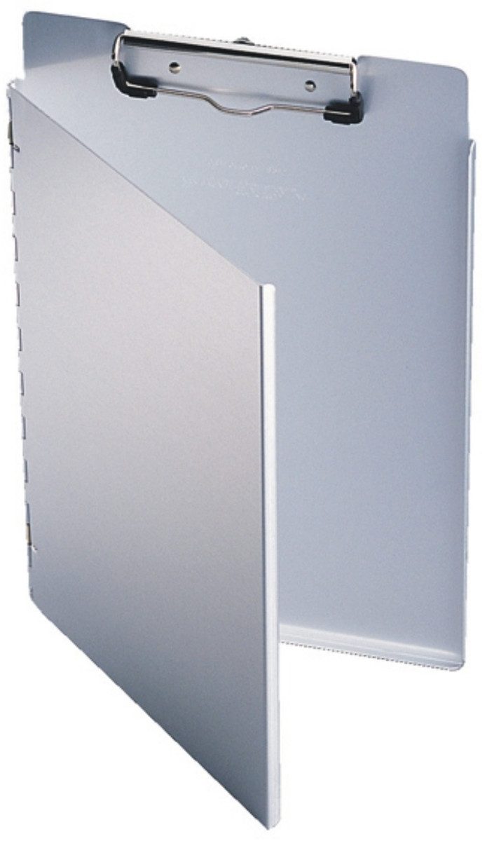 Schreibmappe Klemmbrett A4 L Aluminium metallic silber.