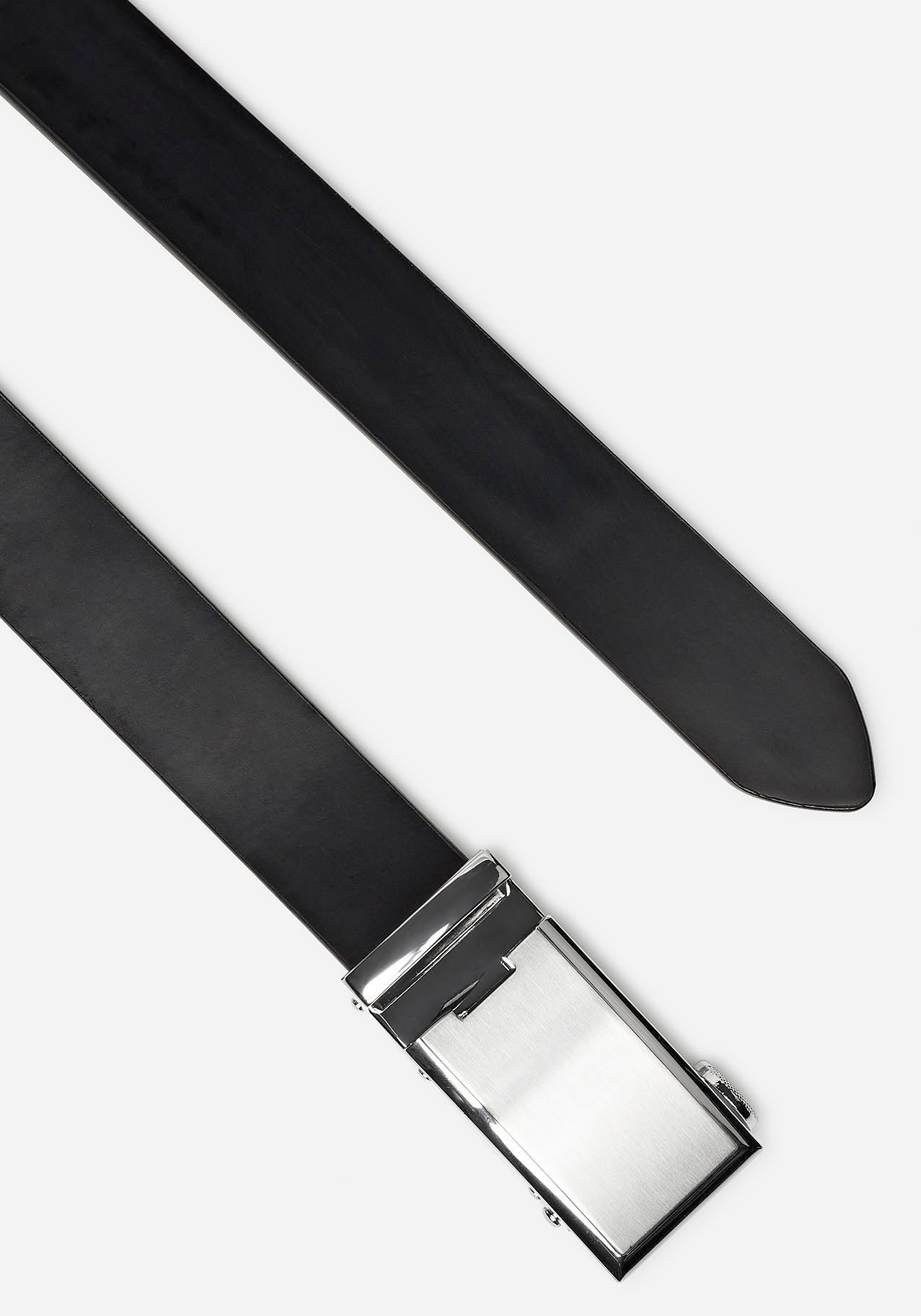 MONTI Ledergürtel 3,5 cm breit, Klassisch-Business, Automatikschließe