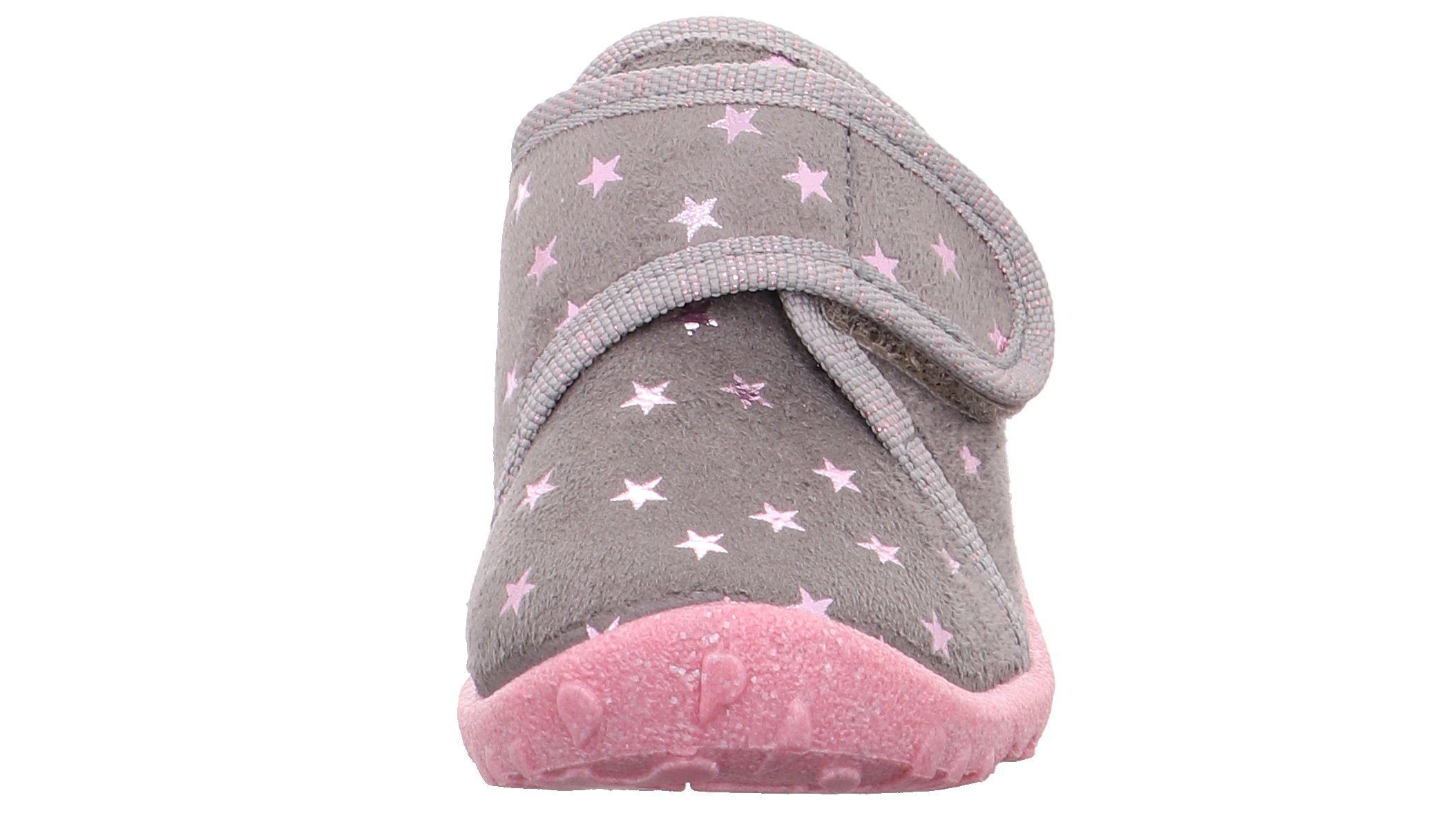 Superfit SPOTTY, WMS: mittel Hausschuh Klettschuh, Kindergarten Schuh mit Motiv, Größenschablone zum Download