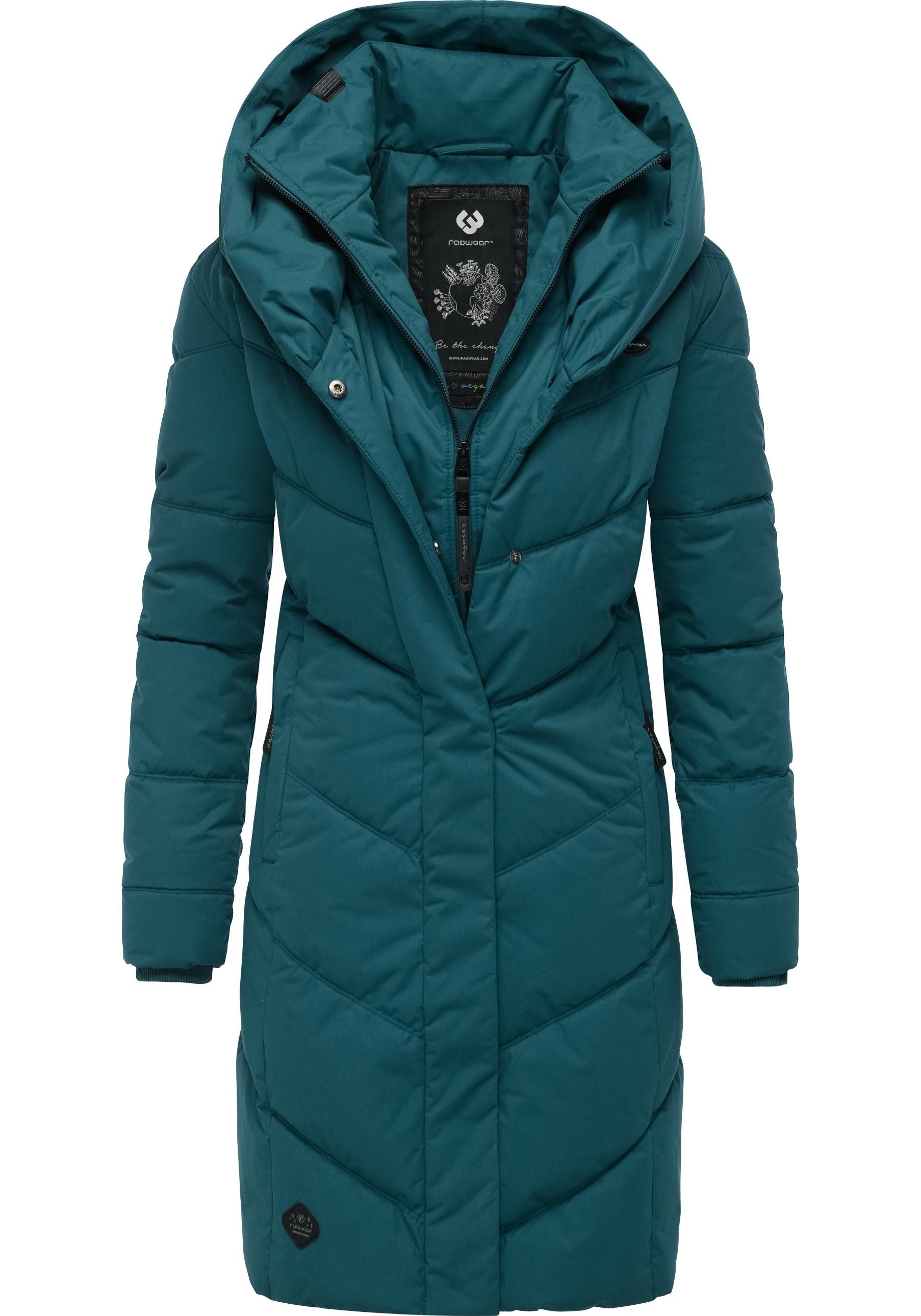 Ragwear Steppmantel Natalka stylischer, gesteppter Winterparka mit gefütterter Kapuze