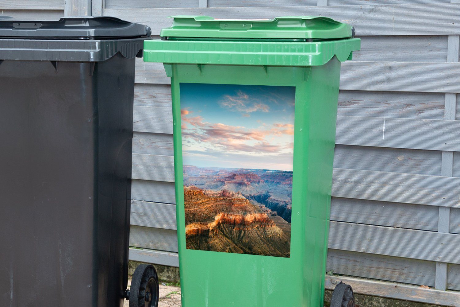 Mülleimer-aufkleber, Wandsticker über St), Abfalbehälter Blick MuchoWow Sticker, den Mülltonne, (1 Grand Canyon gesamten Container,