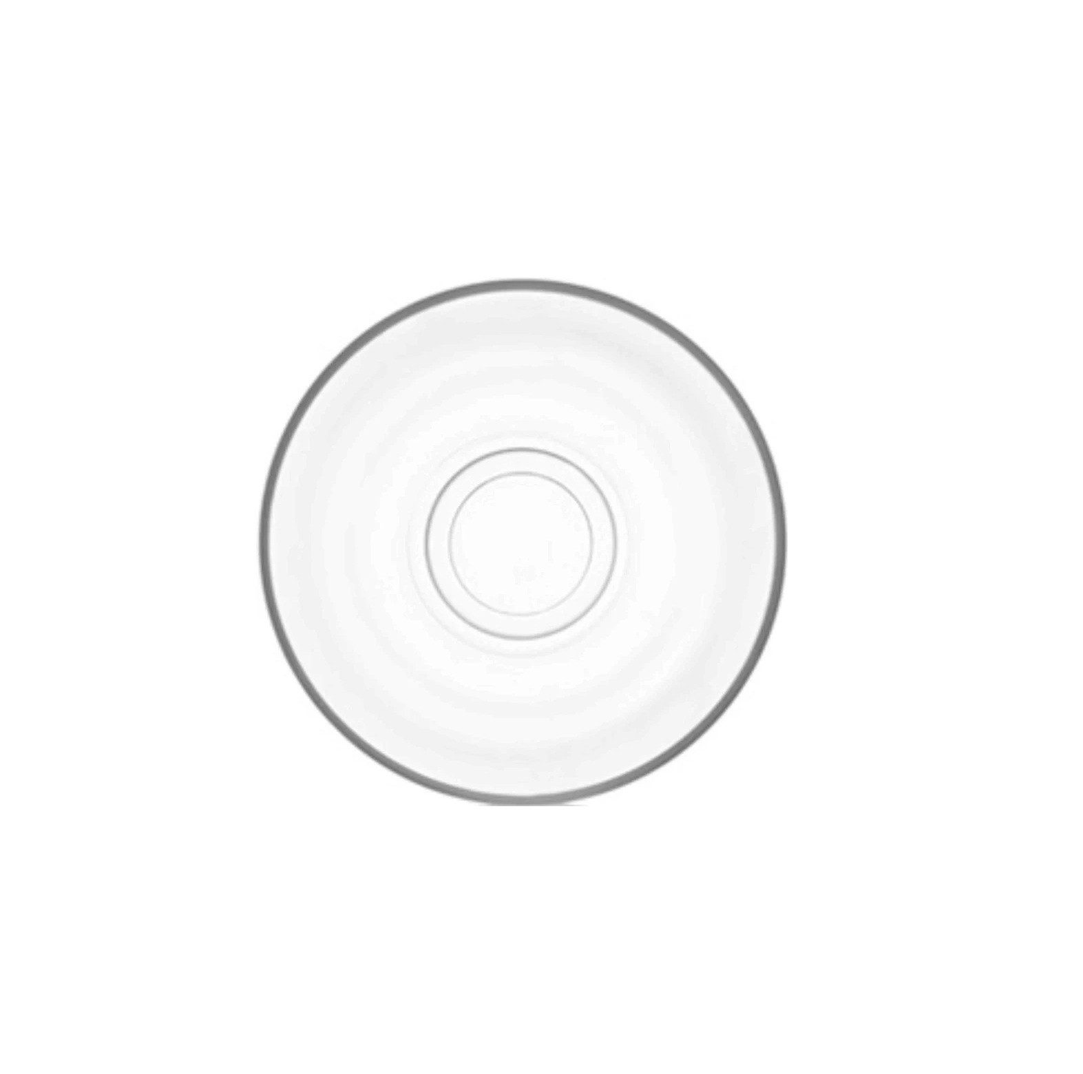 LAV Teeglas Unterteller Ajda 6-teilig- rund & transparent - 10 x 2,3 cm, 6-tlg., Glas, 6-teilig
