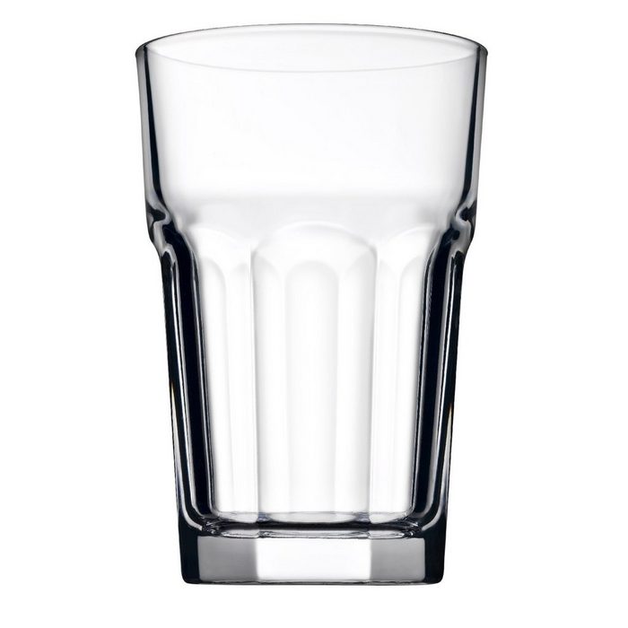 Pasabahce Gläser-Set Longdrink Gläser Wasserglas »Casablanca Glas glatt mit Relief