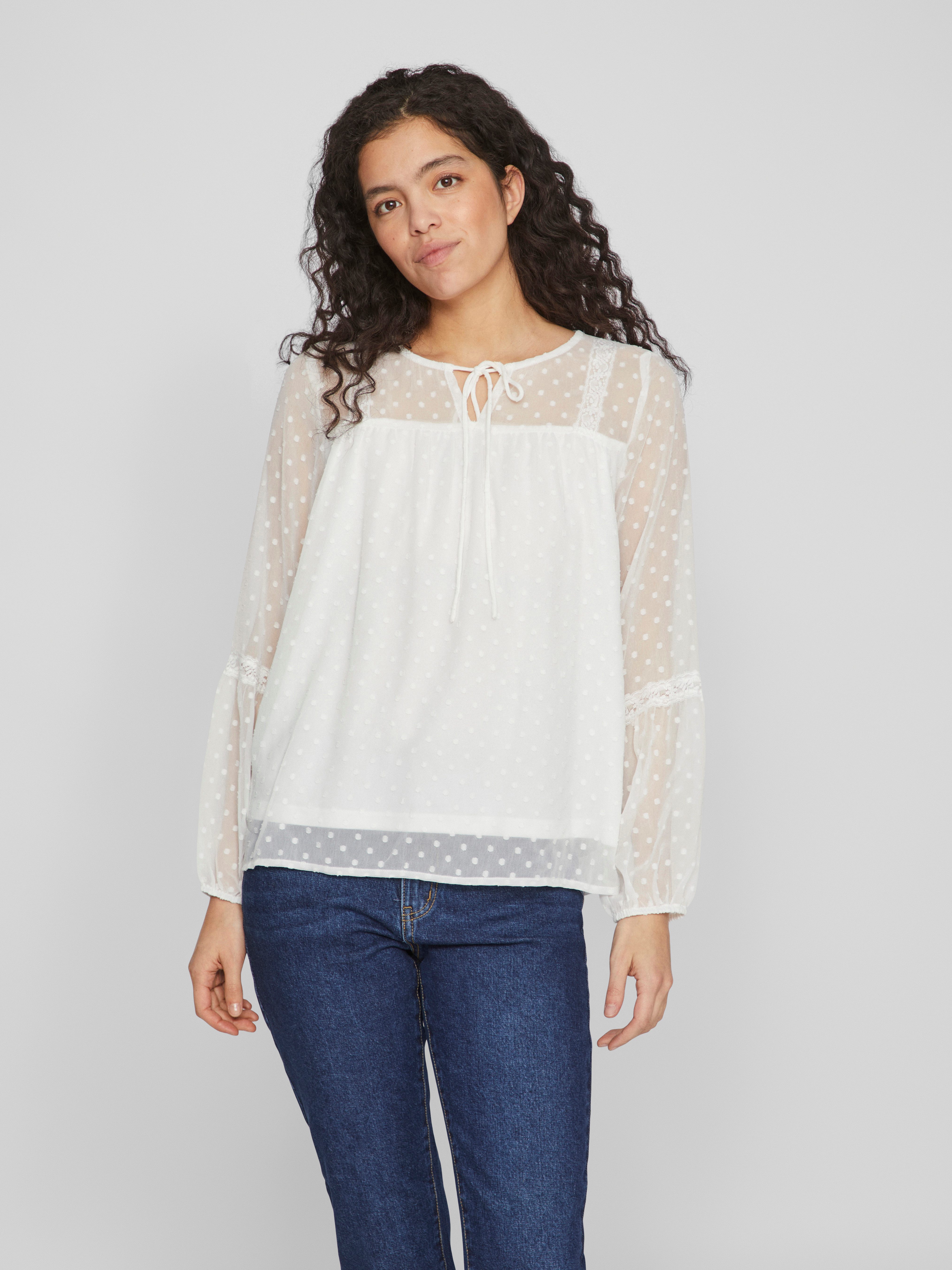 Vila Blusenshirt VIEDEE L/S TOP - günstig online kaufen