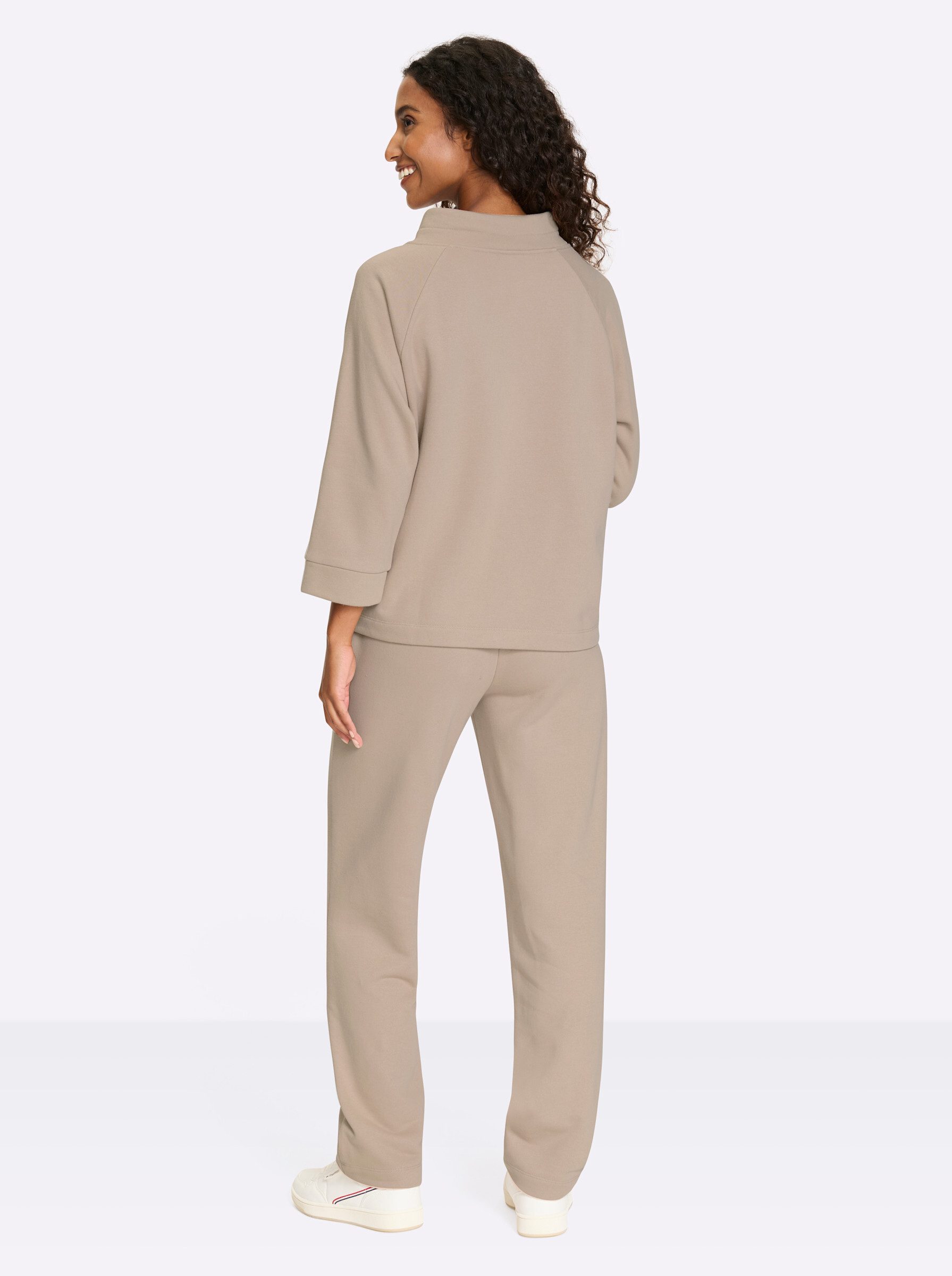 heine Jumpsuit Sweat-Hosenanzug Innenbeinlänge ca. 77 cm günstig online kaufen