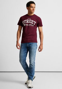 STREET ONE MEN T-Shirt mit Wording