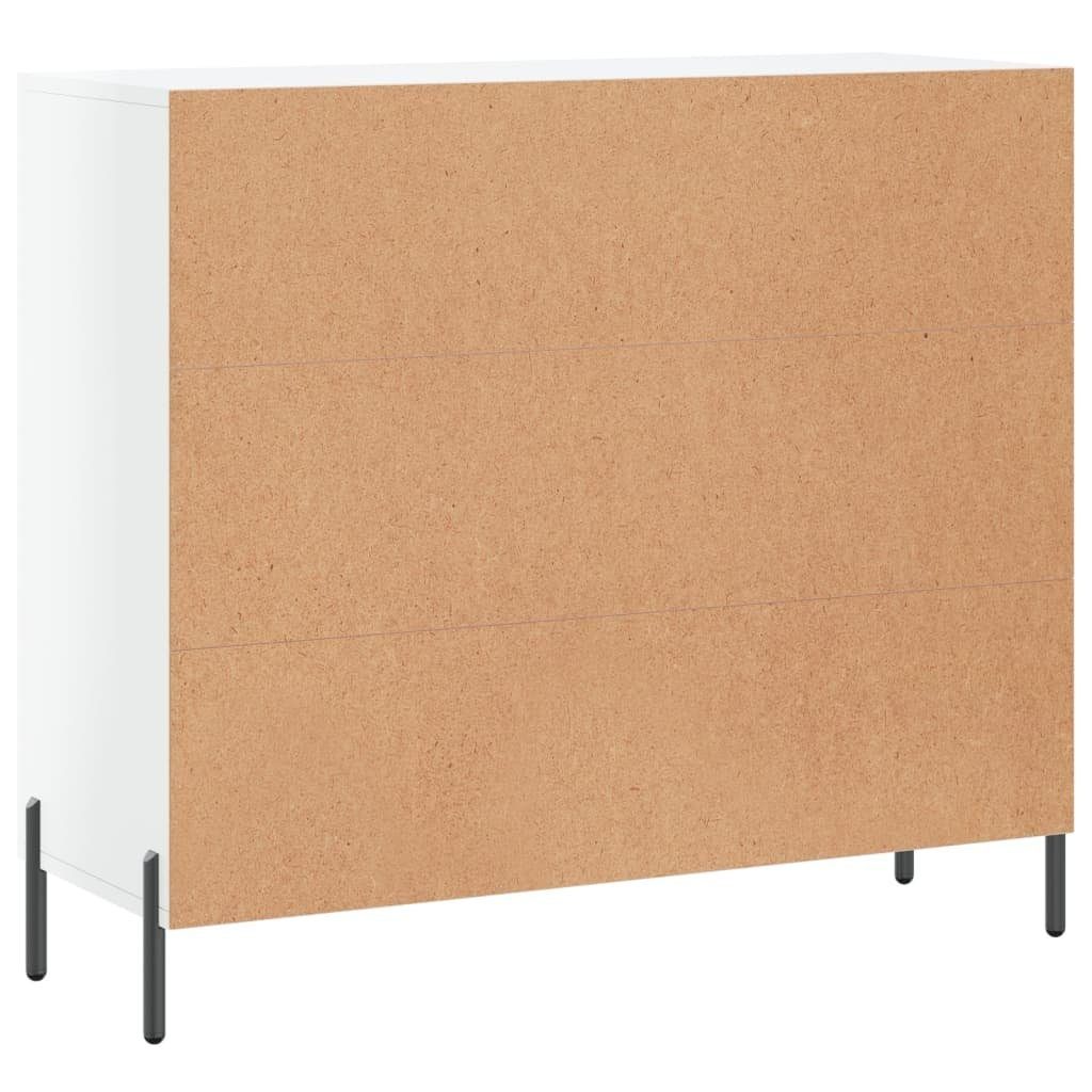 cm St) vidaXL (1 90x34x80 Sideboard Holzwerkstoff Sideboard Hochglanz-Weiß