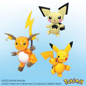 Mattel® Konstruktionsspielsteine MEGA Pokémon Pikachu Evolution Set