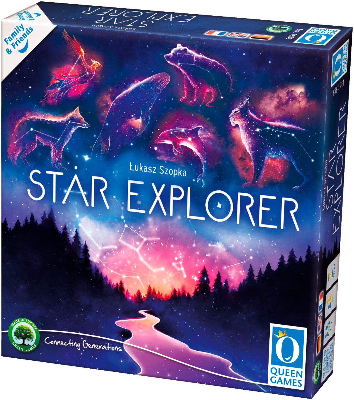 Queen Games Spiel Star Explorer - Family & Friends, Familienspiele, Made in Europe
