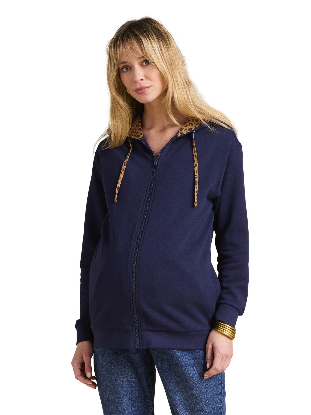 Sweatjacke Bio-Kollektion: Mitwachsende Tragejacke