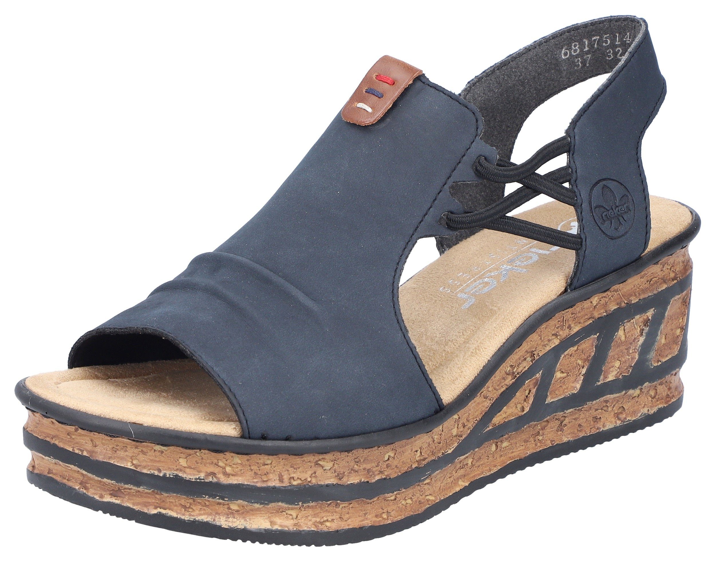 Rieker Keilsandalette, Sommerschuh, Sandale, Keilabsatz, mit günstig online kaufen