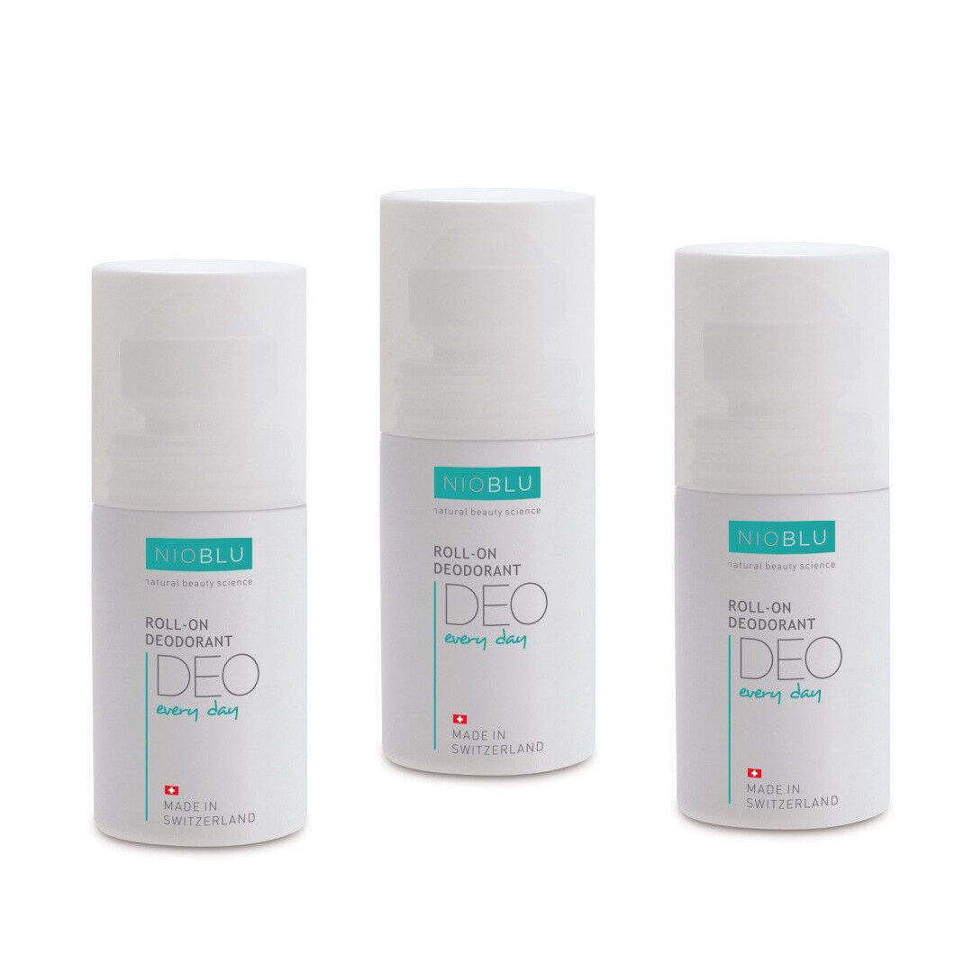 NIOBLU Deo-Roller NIOBLU Deoroller Anti Perspirant 3er Set (3x50 ml)