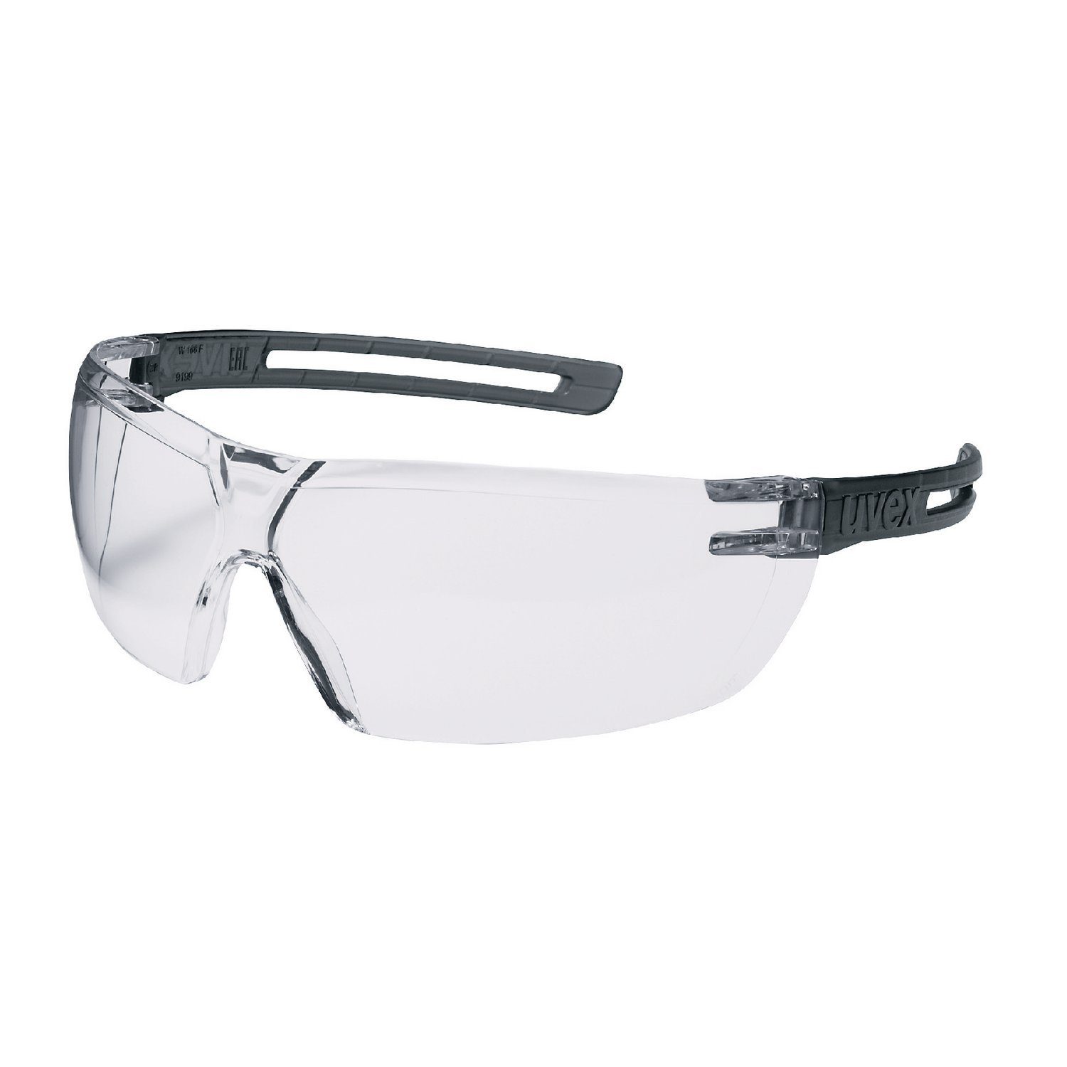 Schutzbrille sapphire supravision Arbeitsschutzbrille, Uvex Transparent/Grau-Transluzent - x-fit (1St),
