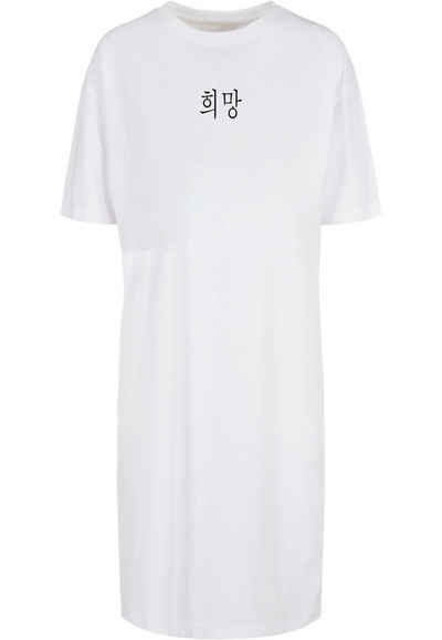 Merchcode Shirtkleid Merchcode Damen Ladies K HOPE Oversized Slit Dress (1-tlg)