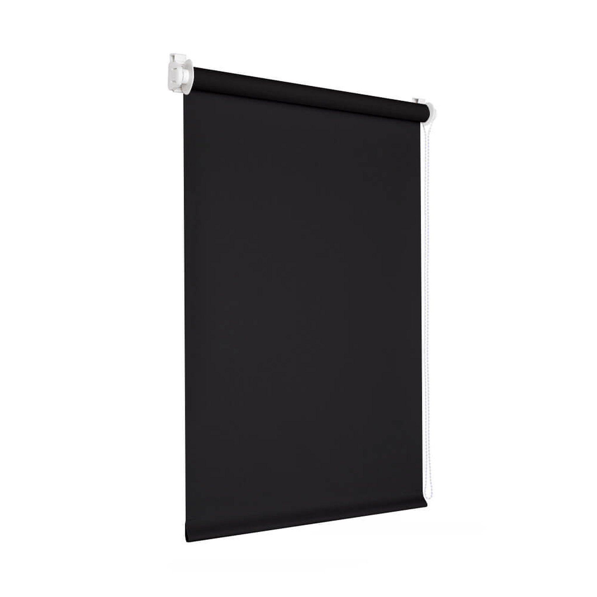 Verdunklungsrollo Klemmfix Verdunkelungsrollo 45x150 cm schwarz [Stoffbreite: 42cm], Victoria M., blickdicht, ohne Bohren, freihängend, Klemmfix, mit Kindersich – Bild 2 von 5
