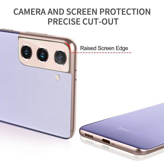IBETTER Schutzfolie Displayschutz Displayschutzfolie für Samsung Galaxy S21 Plus inklusive 3 Stück High-Definition-Display-Schutzglas 3 Stück Kamera-Schutzglas einem Installations-Ki NF10969
