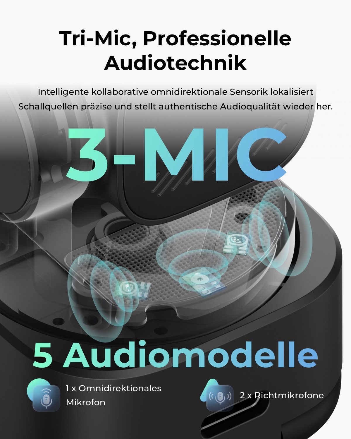 OBSBOT TINY 3 Lite Webcam (4K Ultra HD)