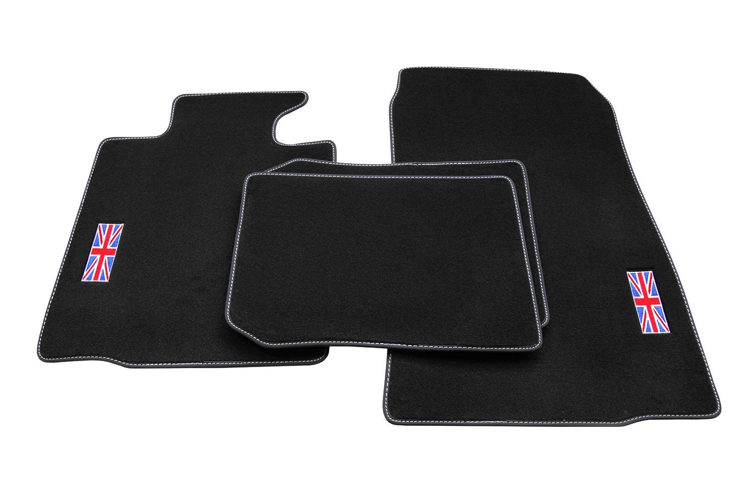 teileplus24 Auto-Fußmatten 503 Velours Fußmatten Set kompatibel mit Mini Countryman R60 2010-2017