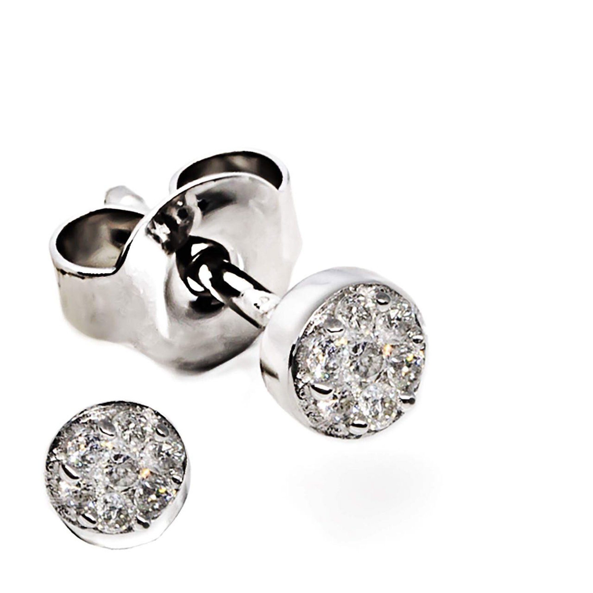 Paar Ohrstecker 333 Gold 14x Brillant zus. 0,12ct.