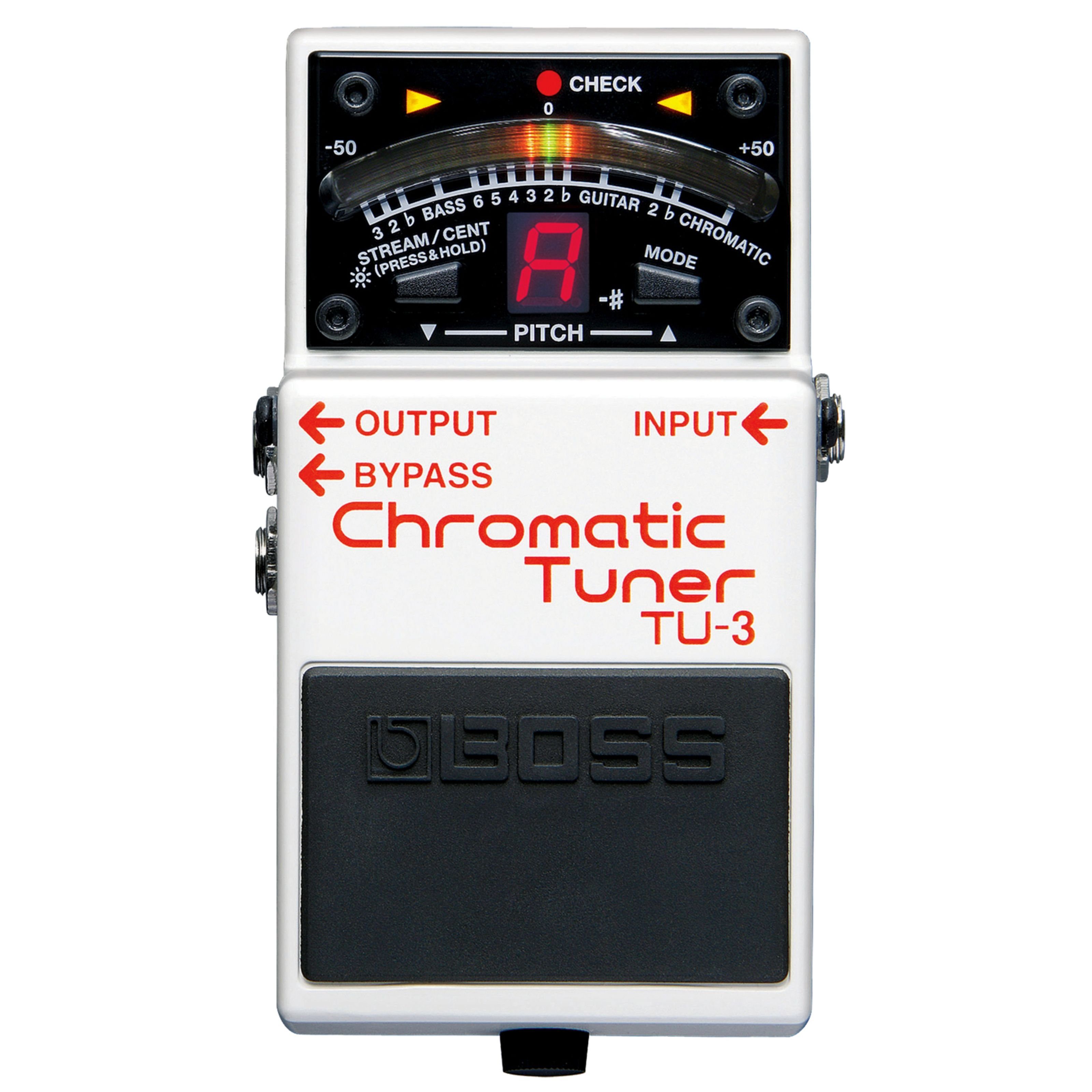 BOSS Stimmgerät, (TU-3 Pedal-Tuner), TU-3 Pedal-Tuner - Chromatisches Stimmgerät