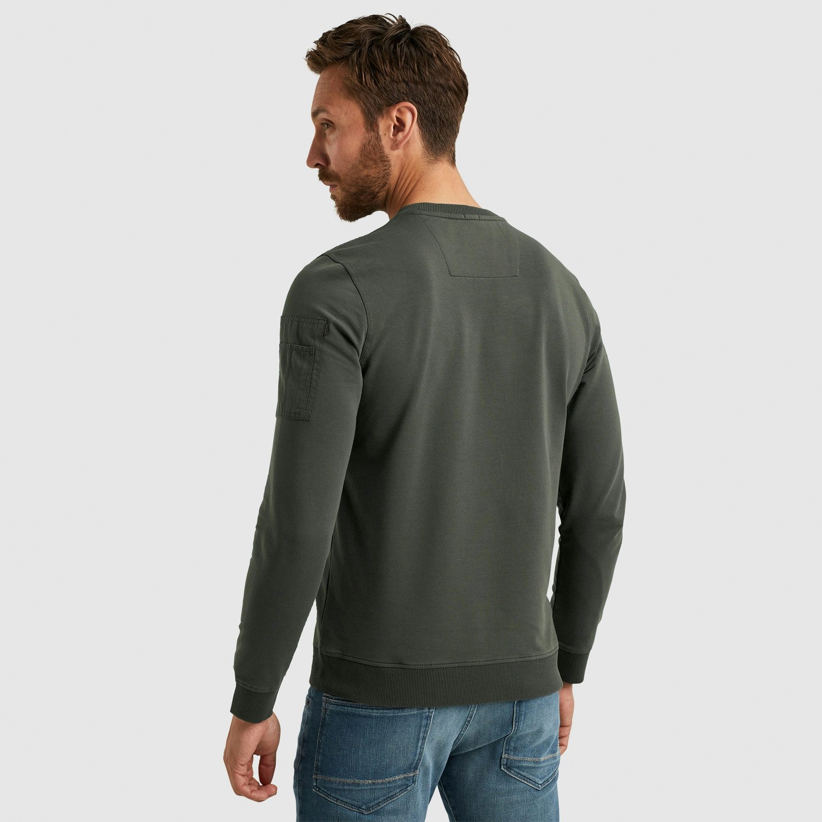 PME LEGEND Sweatshirt Airstrip sweat mit Logo Stickerei