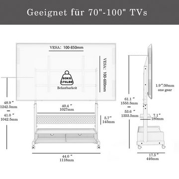 FITUEYES TV-Ständer, (bis 100,00 Zoll)