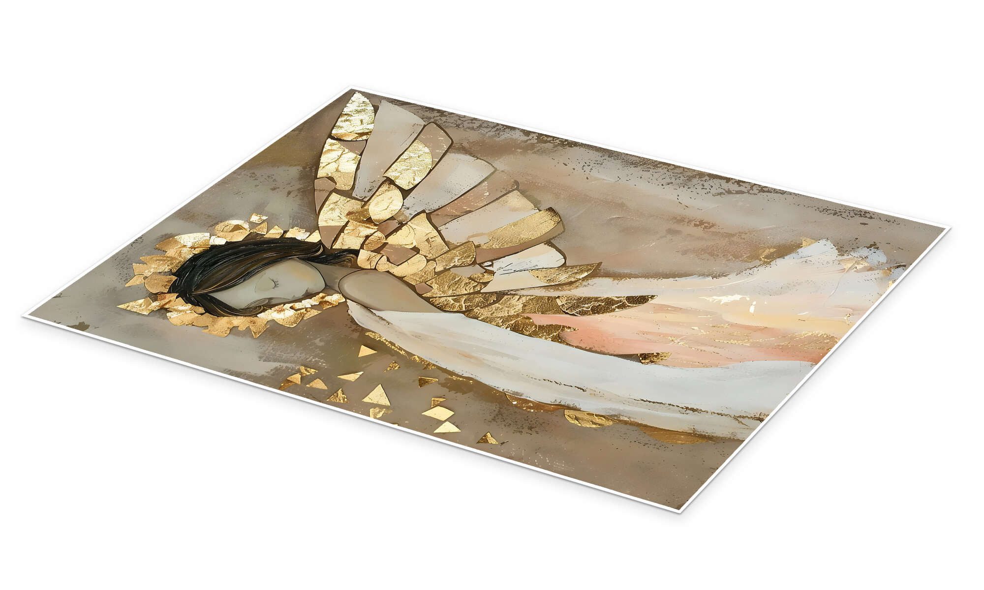 Posterlounge Wandbild Goldener Engel III, LSR günstig online kaufen