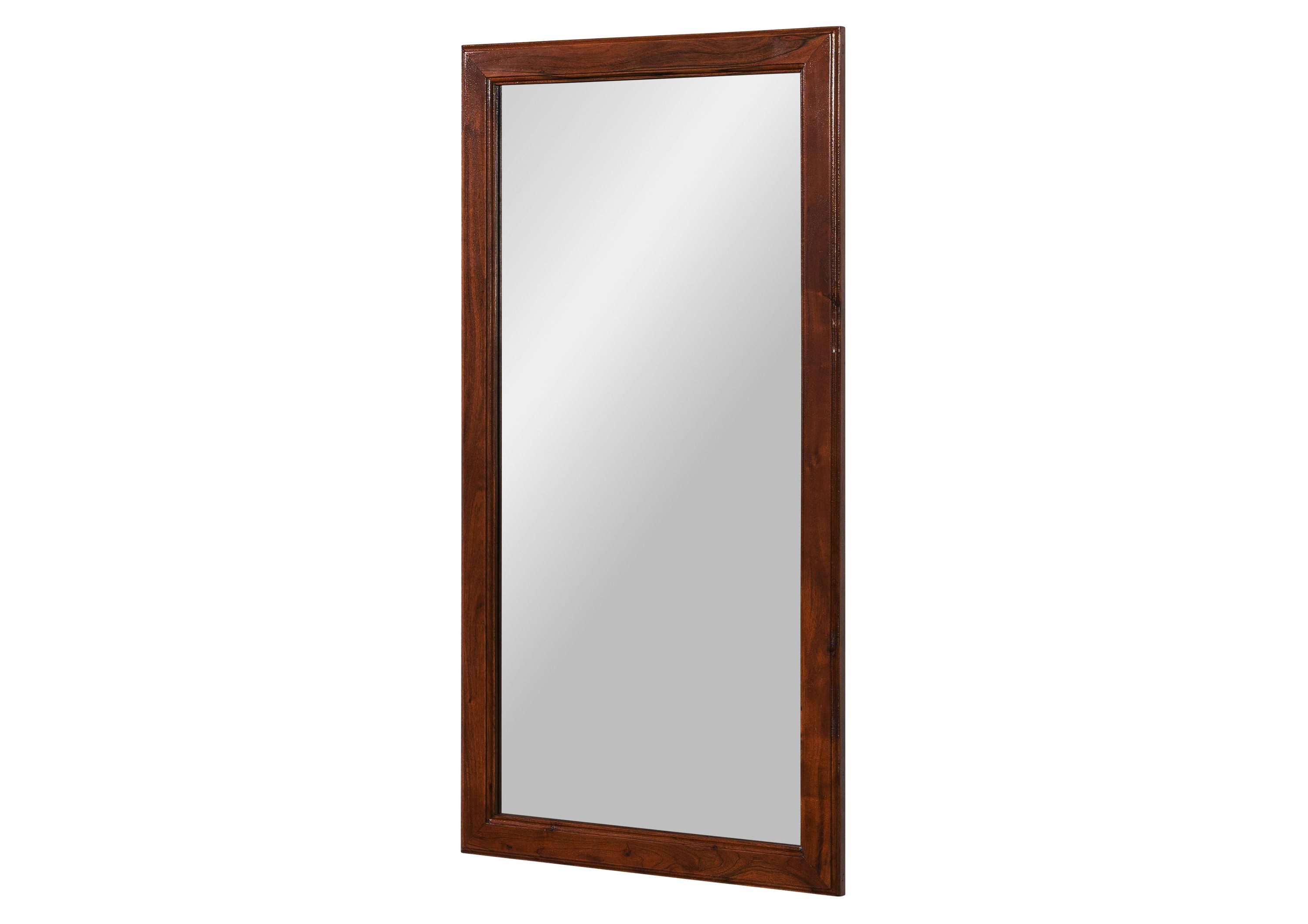 Massivmoebel24 Spiegel (1-St., Spiegel Akazie 115x6x60 nougat lackiert OXFORD #327), Spiegel Akazie 115x6x60 nougat lackiert OXFORD #327