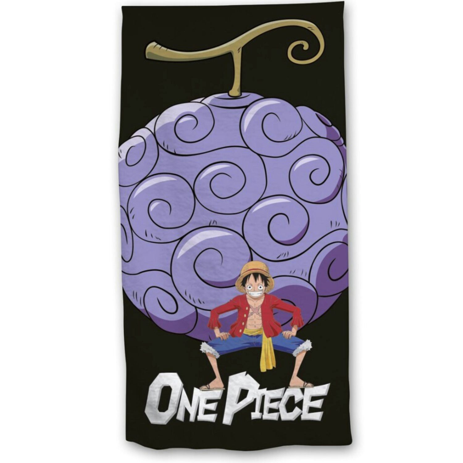 One Piece Anime Strandtuch One Piece Monkey D Ruffy Mikrofaser Strandtuch Handtuch Badetuch, 70 x 140 cm