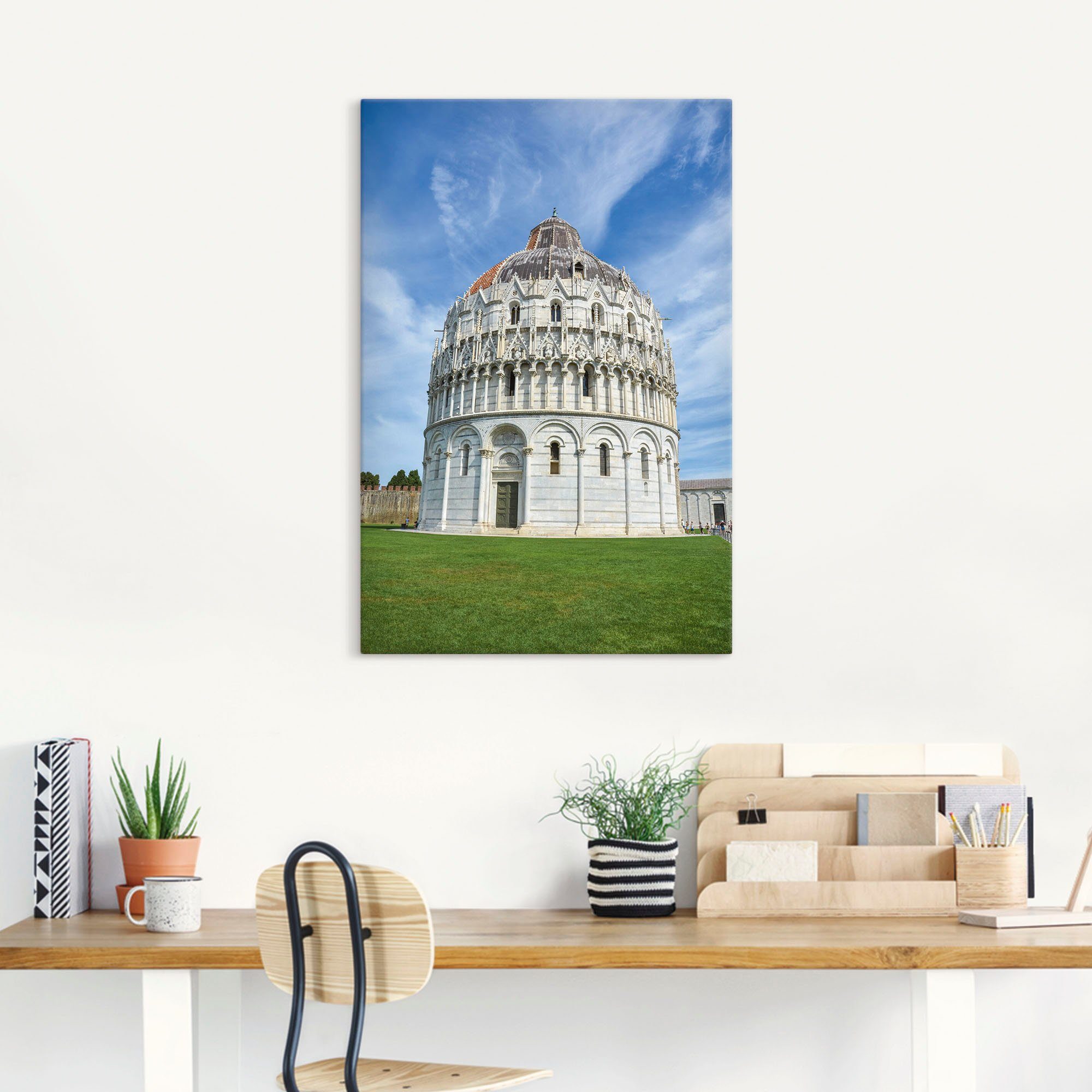 Artland Wandbild »Battistero di San Giovanni«, Gebäude (1 Stück), in vielen Größen & Produktarten - Alubild / Outdoorbild für den Außenbereich, Leinwandbild, Poster, Wandaufkleber / Wandtattoo auch für Badezimmer geeignet-HomeTrends