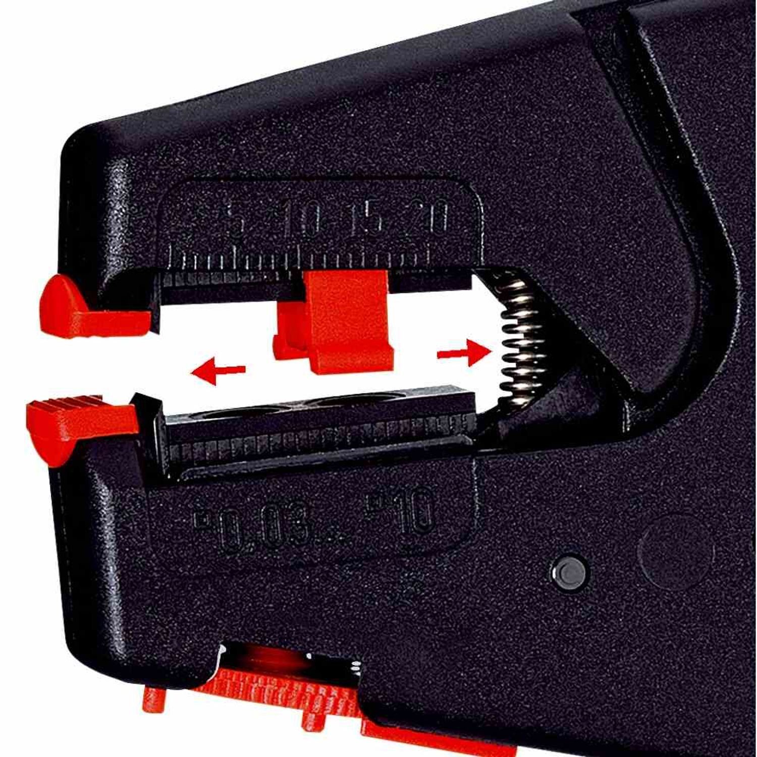 Abisolierzange, Knipex Abisolierzange 1-Komponenten 0,03-10mm²,