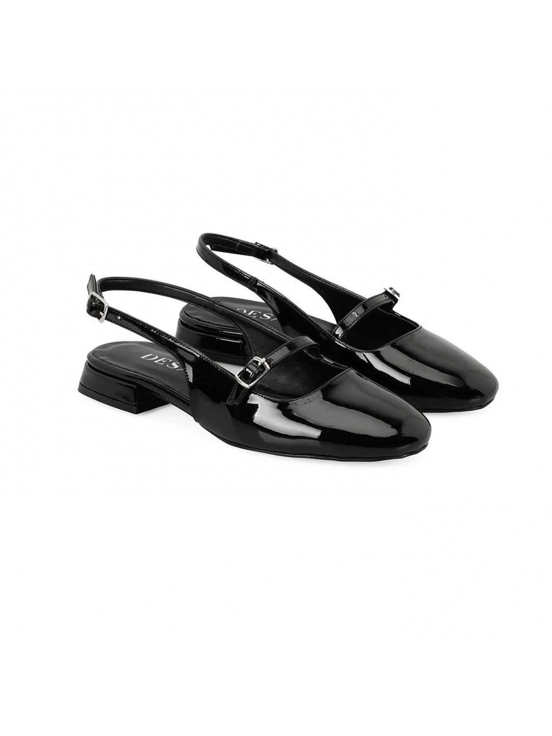 Desa Damen-Ballerinas aus Leder – Synthetiksohle, flacher Absatz, atmungsa Ballettschuh