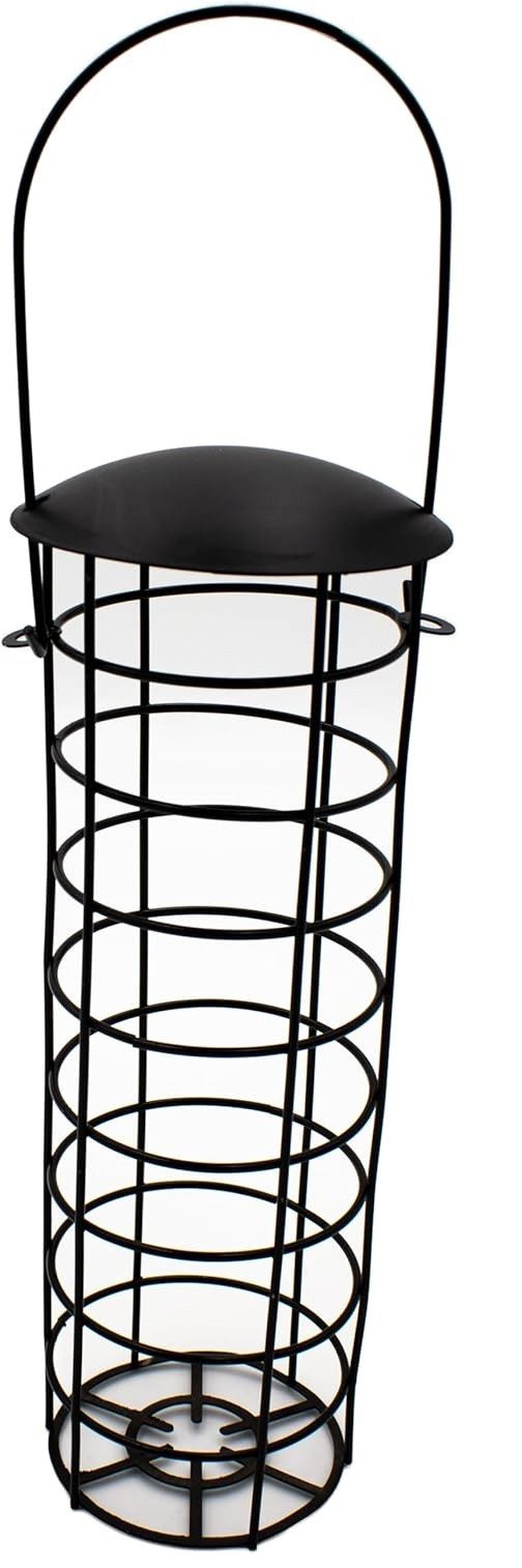 mucHome Futterhaus Futterspender m. Dach, Meisenknödelhalter zum Aufhängen, für Wildvögel