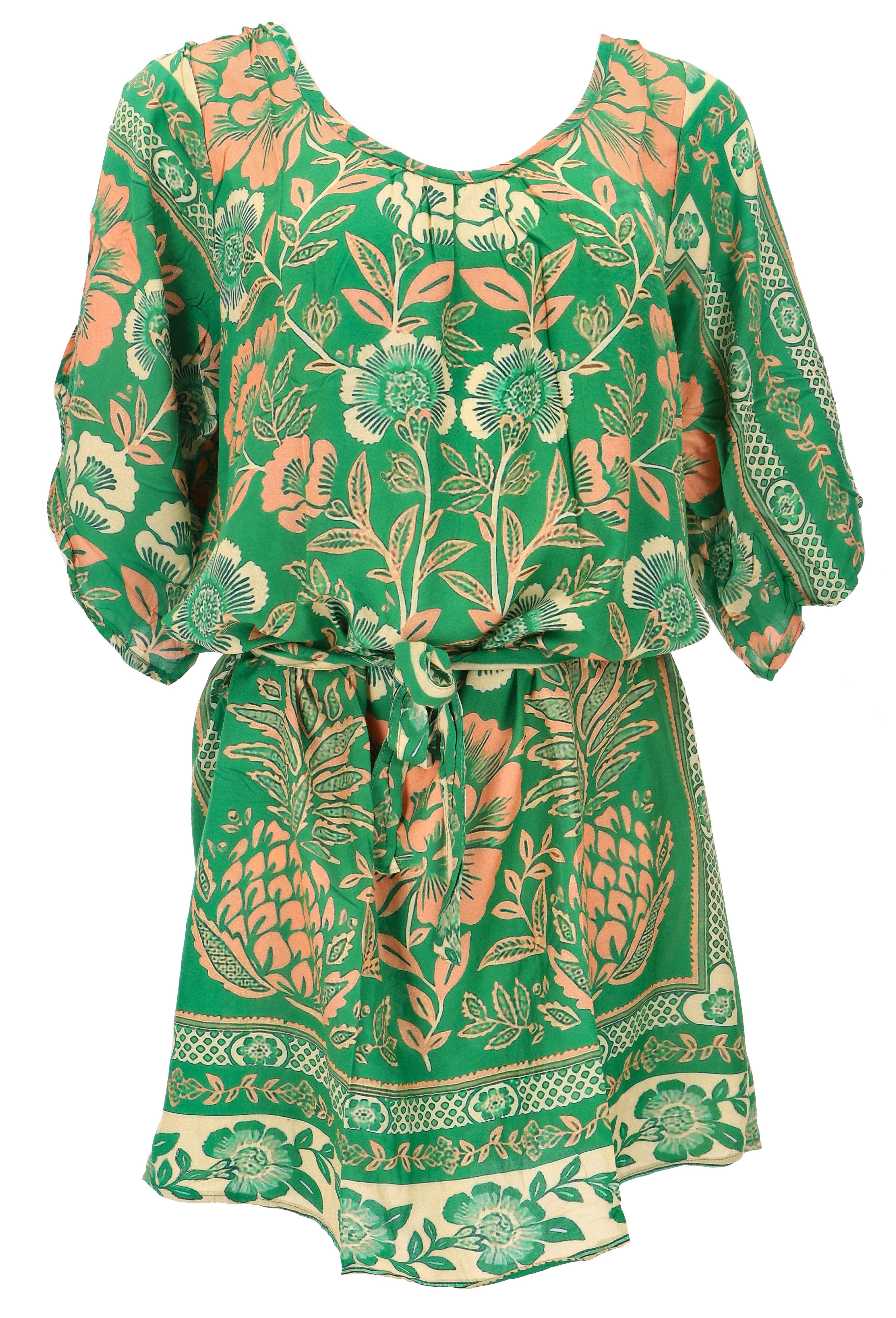 Guru-Shop Longbluse Luftige Maxitunika, Boho Sommertunika,.. günstig online kaufen