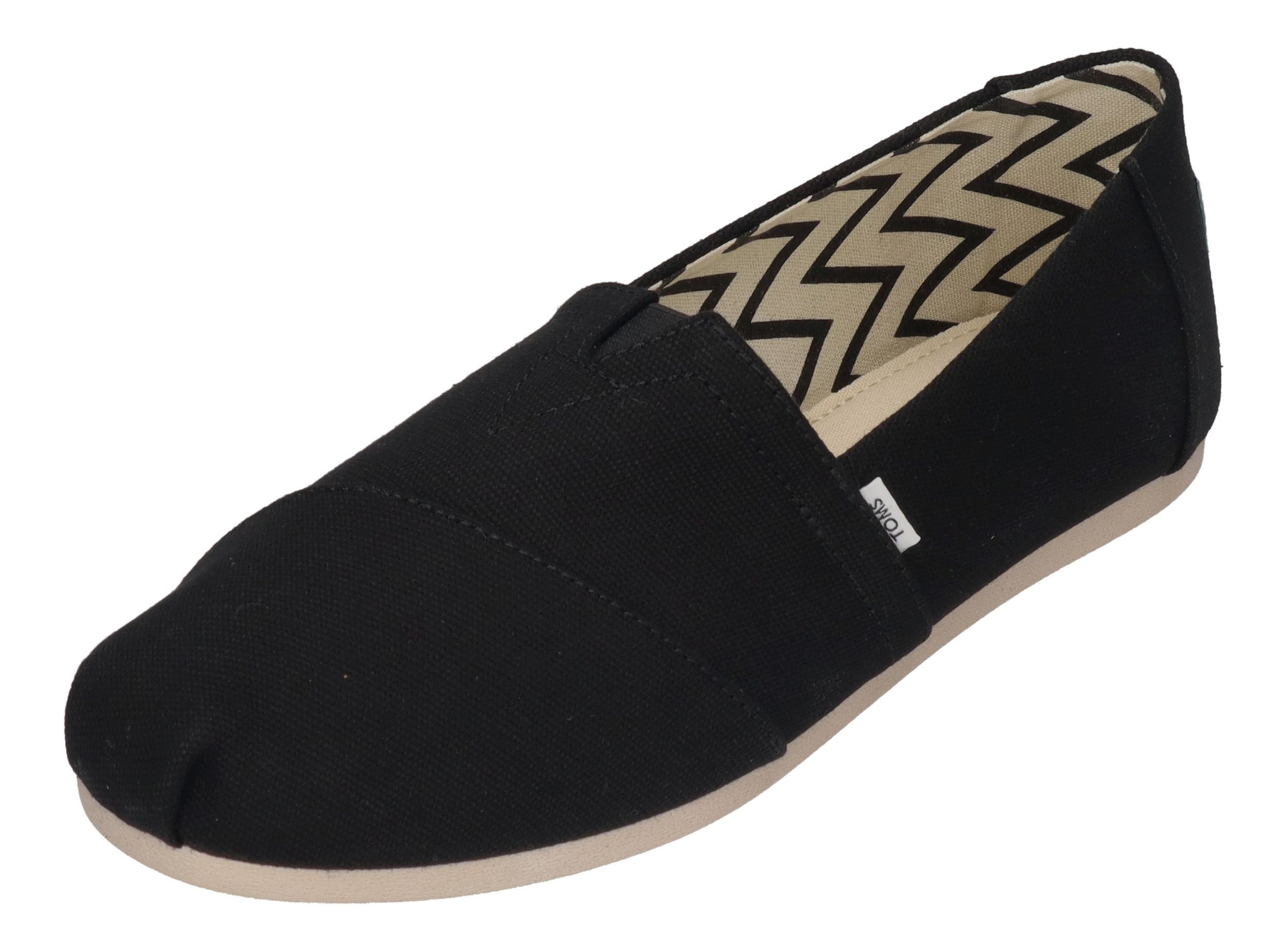 TOMS ALPARGATA WIDE 10018284 Espadrille Black White