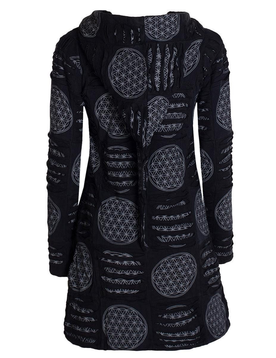 Vishes Kurzmantel Damen lange warme Jacke Hippiemantel Zipfel Kapuzenmantel günstig online kaufen