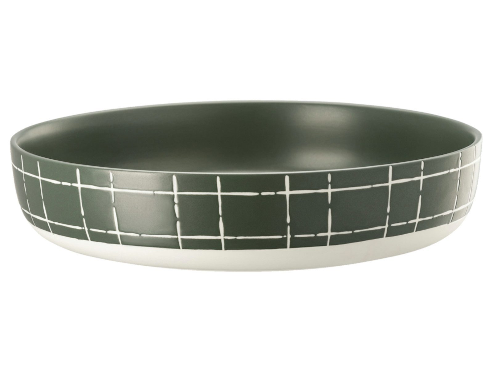Thomas Porzellan Schale FUN Karo dark Schale 28cm, Porzellan, (Schüsseln & Schalen)