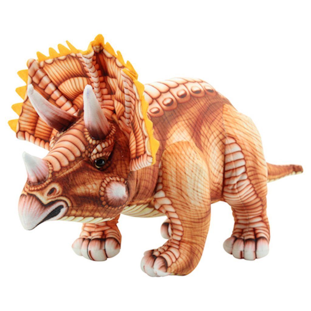 Sweety-Toys Kuscheltier Sweety Toys 10844 Plüsch Dinosaurier 62 cm braun Triceratops, Kuscheltier Dinosaurier