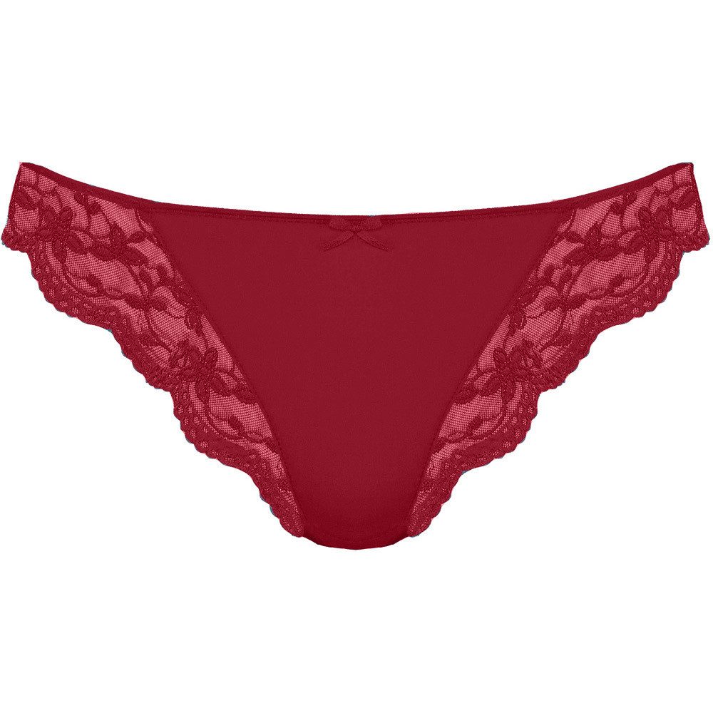 Nina Von C. String Spitzen String Slip 48101971, Burgund