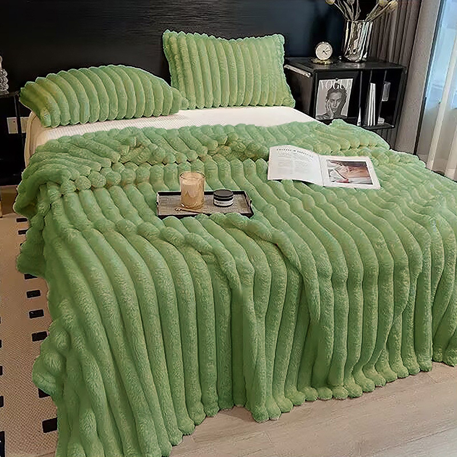 Wohndecke Kuscheldecke Milchsamt Blasen Decke Super Soft Wohndecke, CALIYO, günstig online kaufen