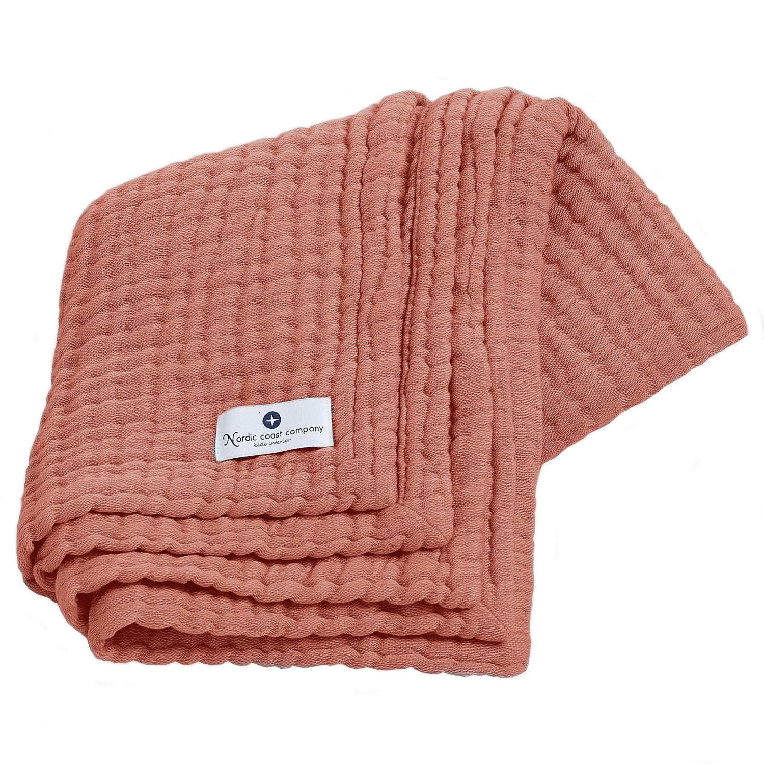 Babydecke Babydecke Musselin Kuscheldecke Puckdecke Baby & Neugeborene, Nordic Coast Company, Musselindecke Kupfer Premium 100% Baumwolle Schadstoff geprüft