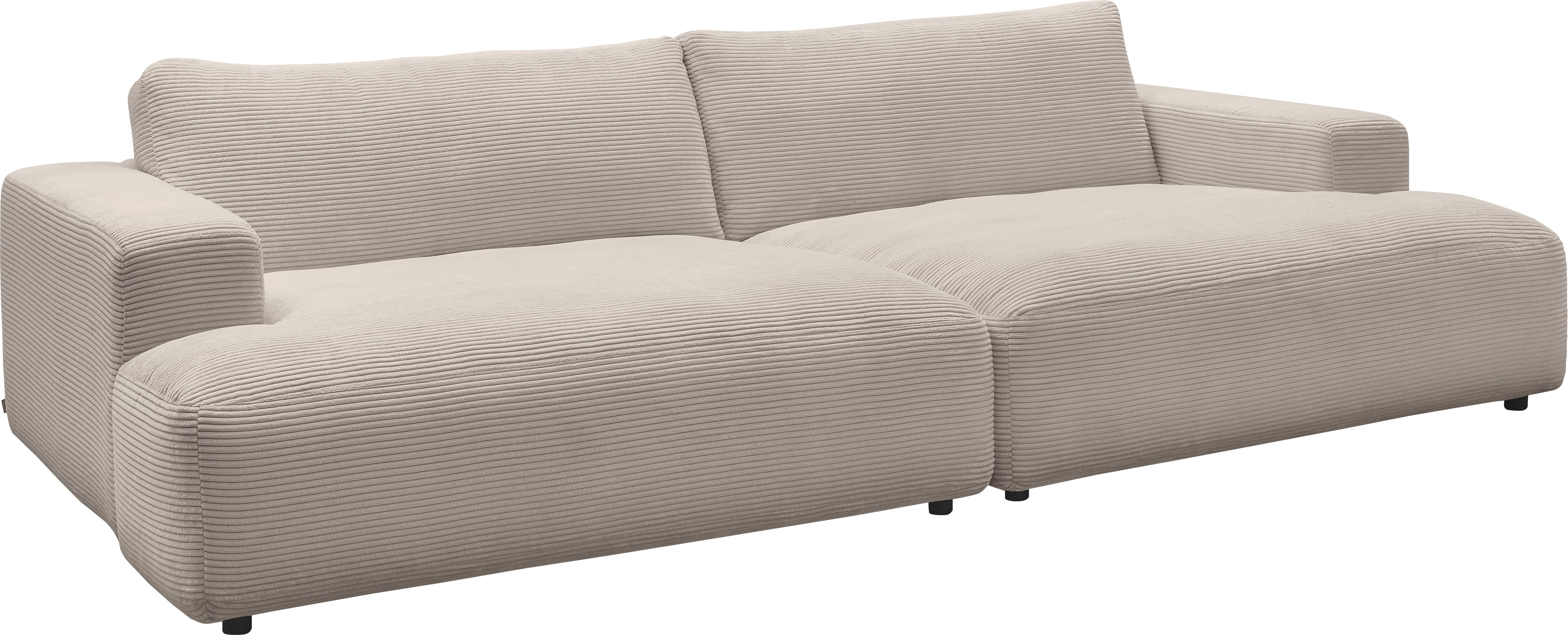 GALLERY M branded Lucia, by Cord-Bezug, cm Breite light-grey Musterring Loungesofa 292
